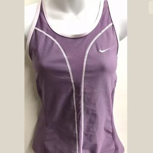NIKE Purple RacerBack Tank Running Cycling Medium